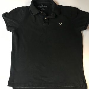 American Eagle men’s black polo.